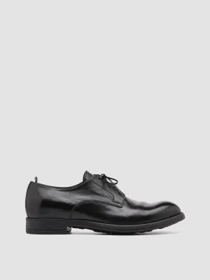 CHRONICLE 001 - Black Leather Derby Shoes Multi Density Foam