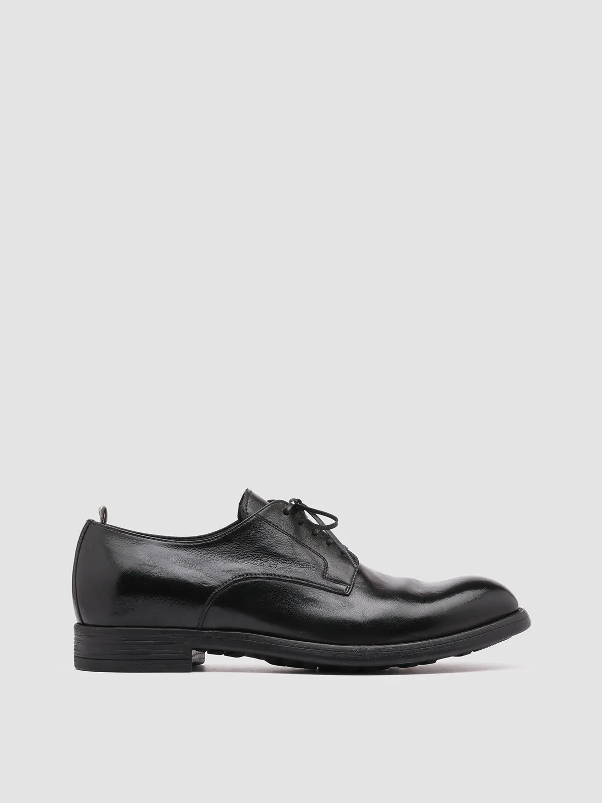 CHRONICLE 001 - Black Leather Derby Shoes Multi Density Foam