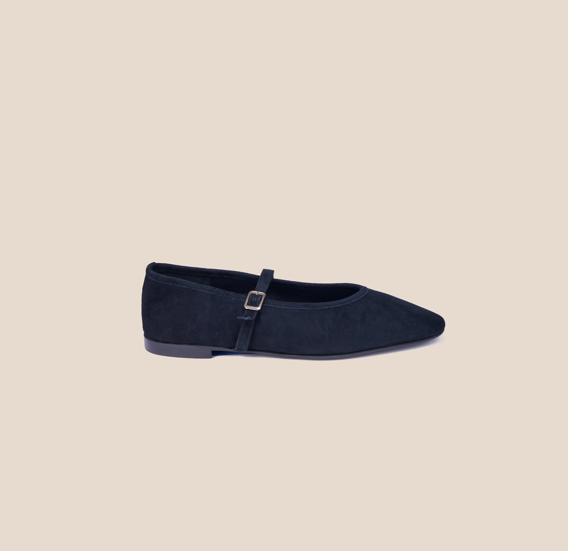 Cori - Black Suede Street Path Casual Slip-On