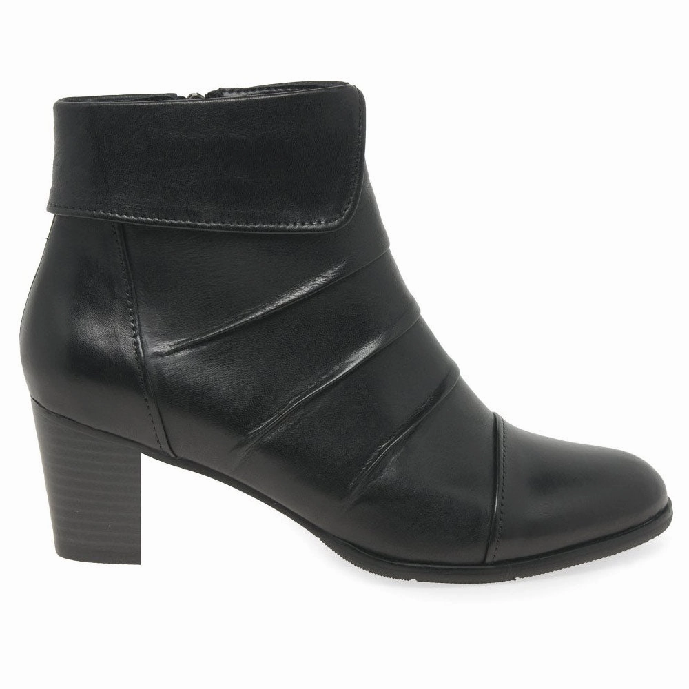Regarde Le Ciel Sonia 134 Bootie Elefant Glo Black (Women's) Formal Wear Smooth Leather