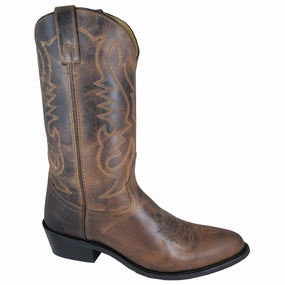 ground grip Cabin Cozy Smoky Mountain Men's 4435 Denver 12" Brown Cowboy Boot