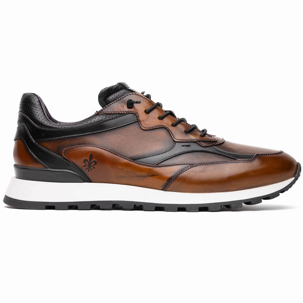 Support Stylish Comfort 65-355-BRN BRAVO Hand Finished Trainer Cognac / Black