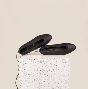 Ship Step Scala - Black Twill (Removable Ties)