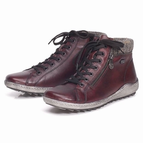 Remonte Liv 73 Burgundy Leather Boot (Women's) Comfort arch Stay Stylish