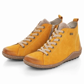 Remonte Liv 89 Yellow Leather Boot (Women's) Chill Time