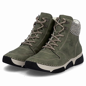 Rieker Angela 55 Liane/Black Winter Boot (Women's) Abrasion Resistant Toe Zip Free