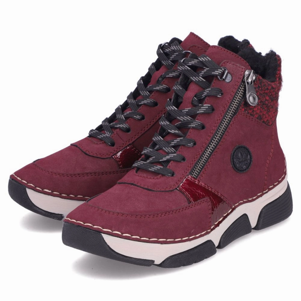 Weather Resistant Finish Skip Hike Rieker Angela 60 Bordeaux Winter Boot (Women's)