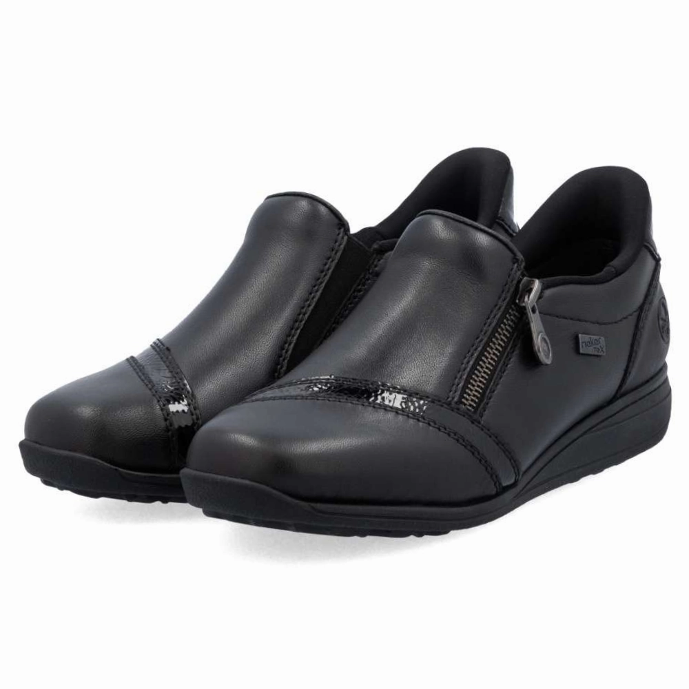 Reel Fit Rieker Donna 64 Black Shoe (Women's)