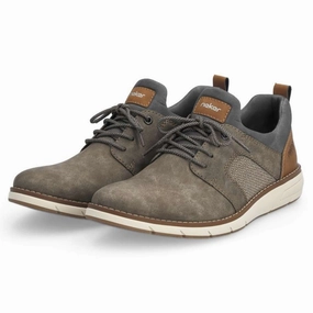 Rieker Dustin 51 Kaffee/Fango Nubuck Shoe (Men's) Fit Soft Comfort Wear