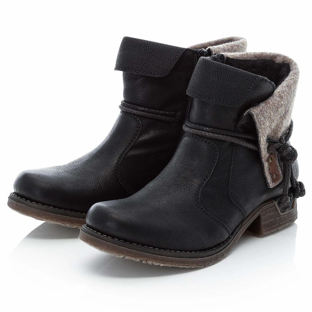Sand Stroll Rieker Fee 93 Black Bootie (Women's)