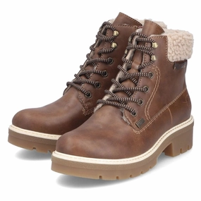 Elastic Fit All Around Rieker Sabrina 18 Brown Zip Boot (Women's)