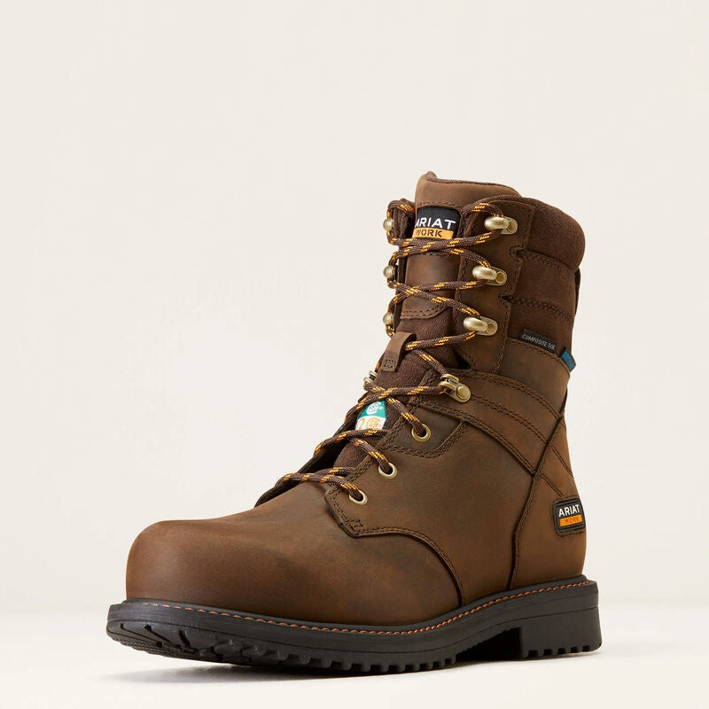 Shock absorption RigTEK 8" CSA Waterproof Composite Toe Work Boot
