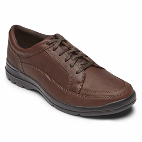 Anti microbial Rockport Junction Point Chocolate Leather Lace-Up Shoe (Men's)