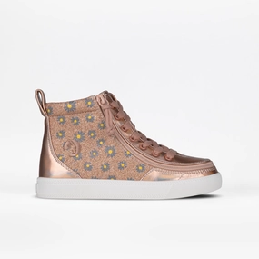 Flexible Outsole SALE - Rose Gold Daisy BILLY Classic Lace High