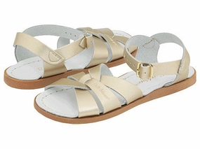 Casual Sandals Breathable Upper Design Salt-Water - Gold