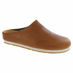 SAS Hinny Chestnut With Stitch Design Mule (Women's) Win Step
