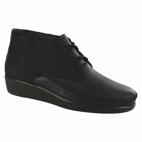 Glow Step Comfortable Arch Support SAS Kich Moccasin Bootie Licorice (Women's)