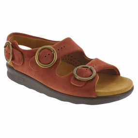 Trendy Flip-flops SAS Relaxed Rust Heel Strap Sandal (Women's)