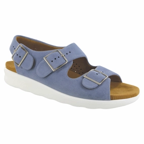 Sunshine Walk Sidewalk Ready SAS Relaxed Sandal Sky Blue (Women's)