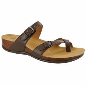 Water Play SAS Shelly Slide Sandal Coffee Leather (Women's)