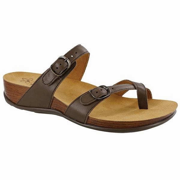 Water Play SAS Shelly Slide Sandal Coffee Leather (Women's)