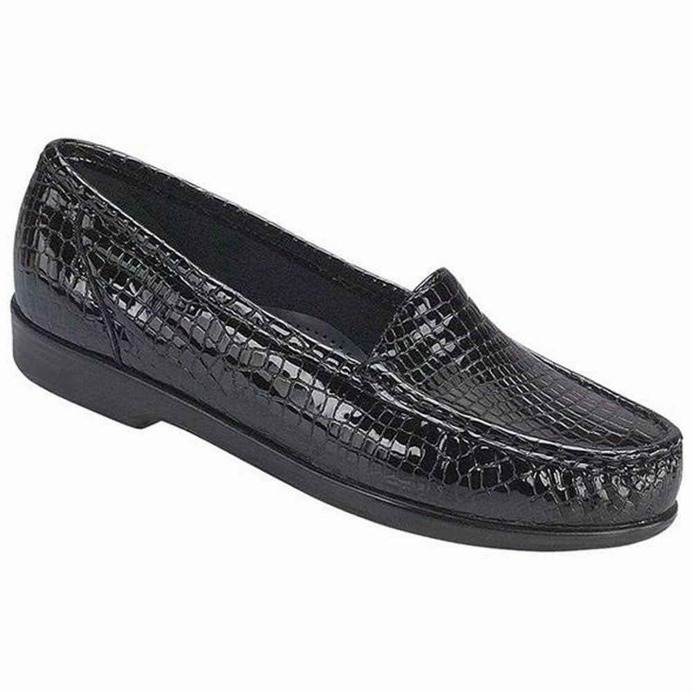 SAS Simplify Loafer Black Croc (Women's) orthopedic
