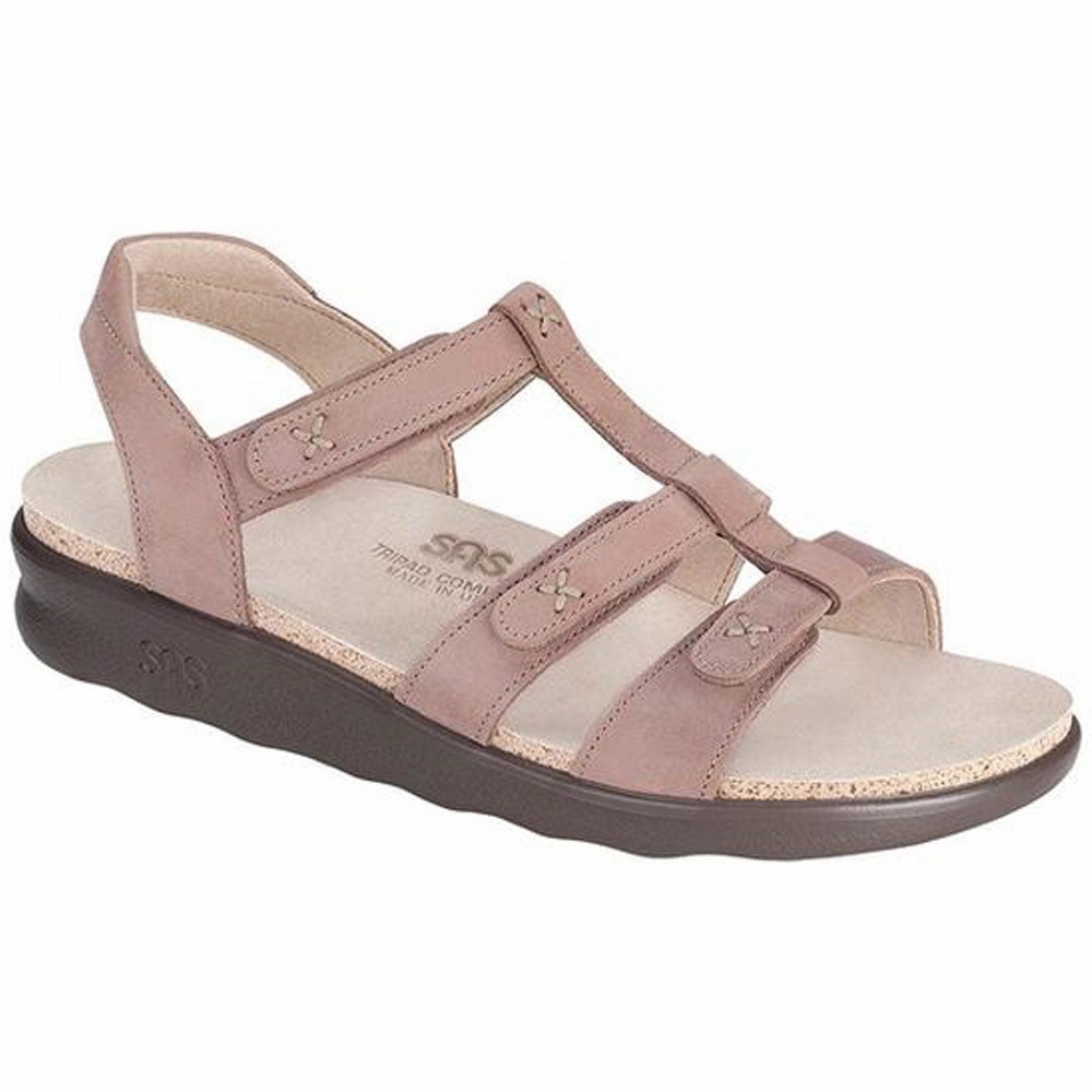 SAS Sorrento Praline Leather Sandal (Women's) Road Trip