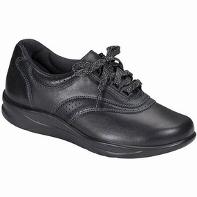 Campus Life SAS Walk Easy Black Leather (Women's)