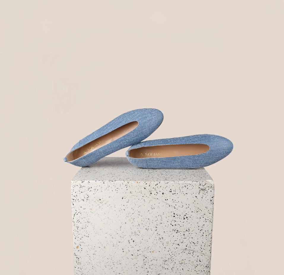 Scala - Blue Twill (Removable Ties) Gift Step Yoga Glow