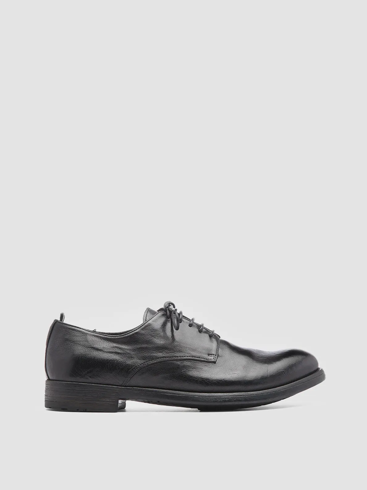 Summer Heat HIVE 008 - Black Leather Derby Shoes