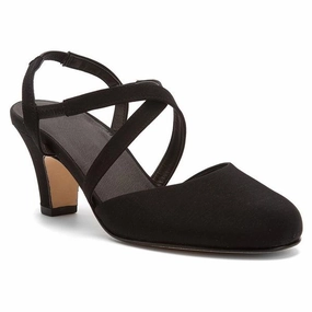 Leg Line Walking Cradles Caliente Heel Black Micro (Women's)