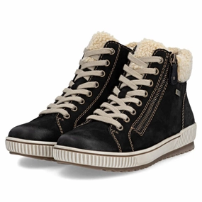 Remonte D0770 Maditta Black/Beige Sneaker-Boot (Women's) Child Hike