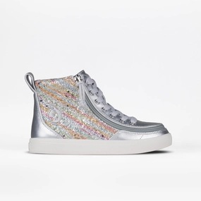 Ventilated Mesh Travel Enthusiasts Dream Path Silver Rainbow BILLY Classic Lace High