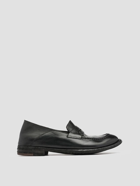 LEXIKON 516 - Black Leather Loafers Trend Path Ground Sure