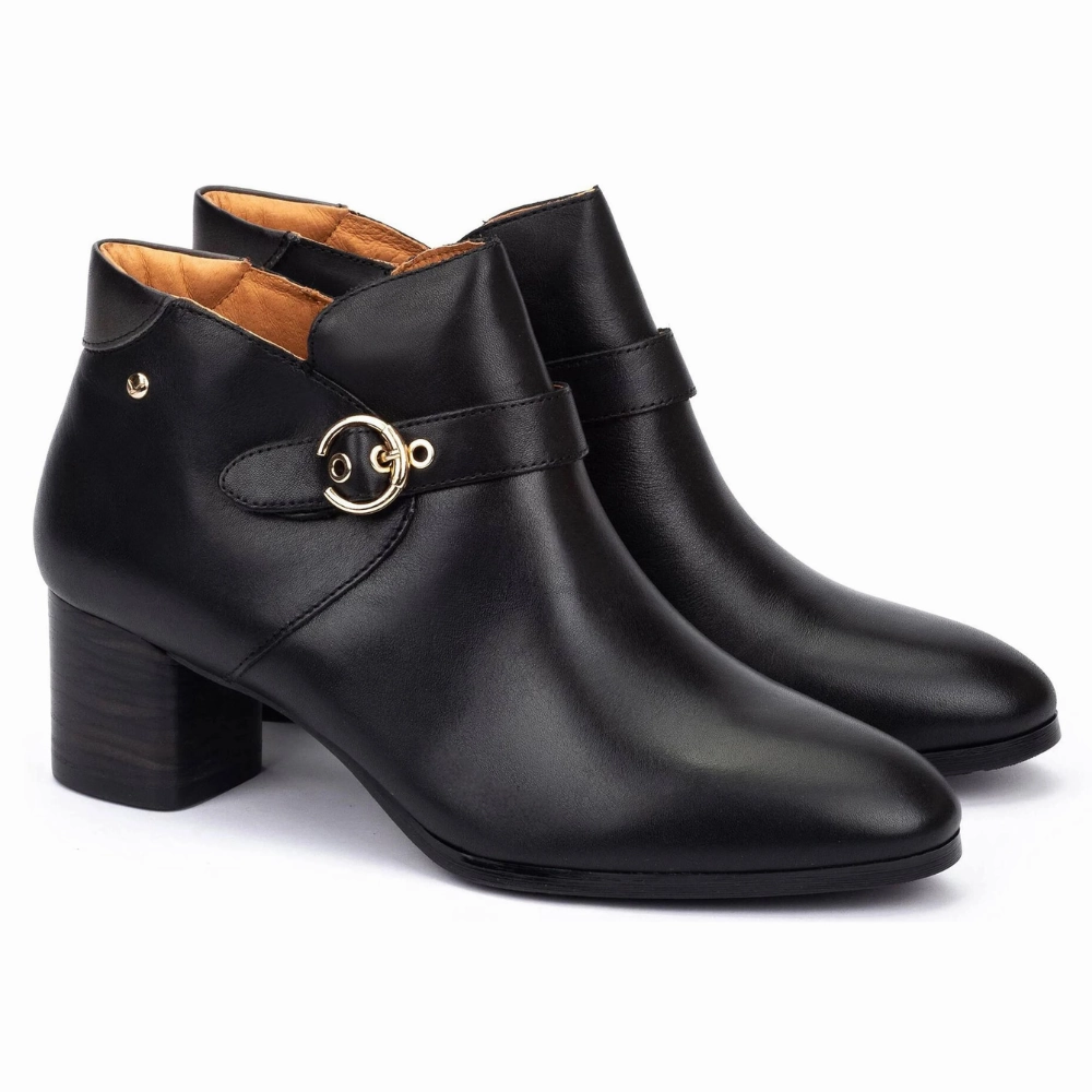 Pikolinos Calafat 8602C1 Black Leather Bootie (Women's) Long Standing