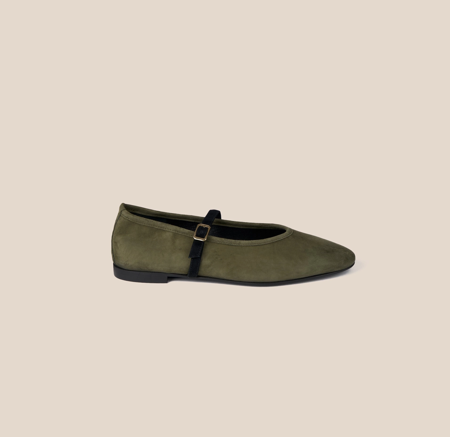 Cori - Army Green Suede Breathable mesh Deck Walk