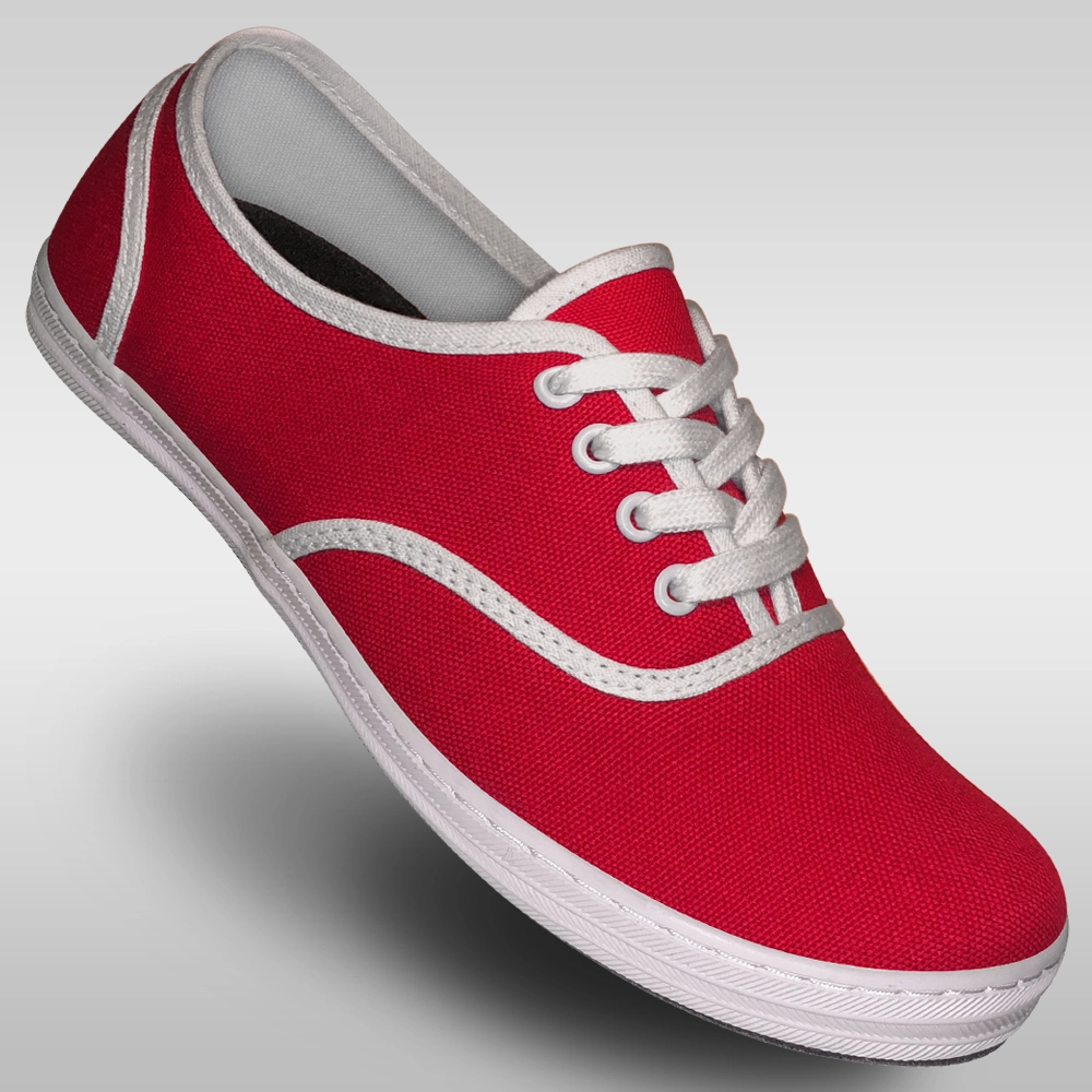 summer fashion trends lightweight user Aris Allen Women??s Red & White Classic Canvas Dance Sneaker *Limited Sizes*