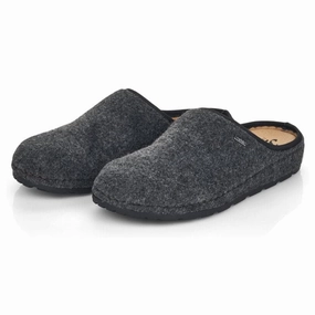Low Heel LaceUp Rieker Christoph 98 Grey Wool Slipper (Men's)