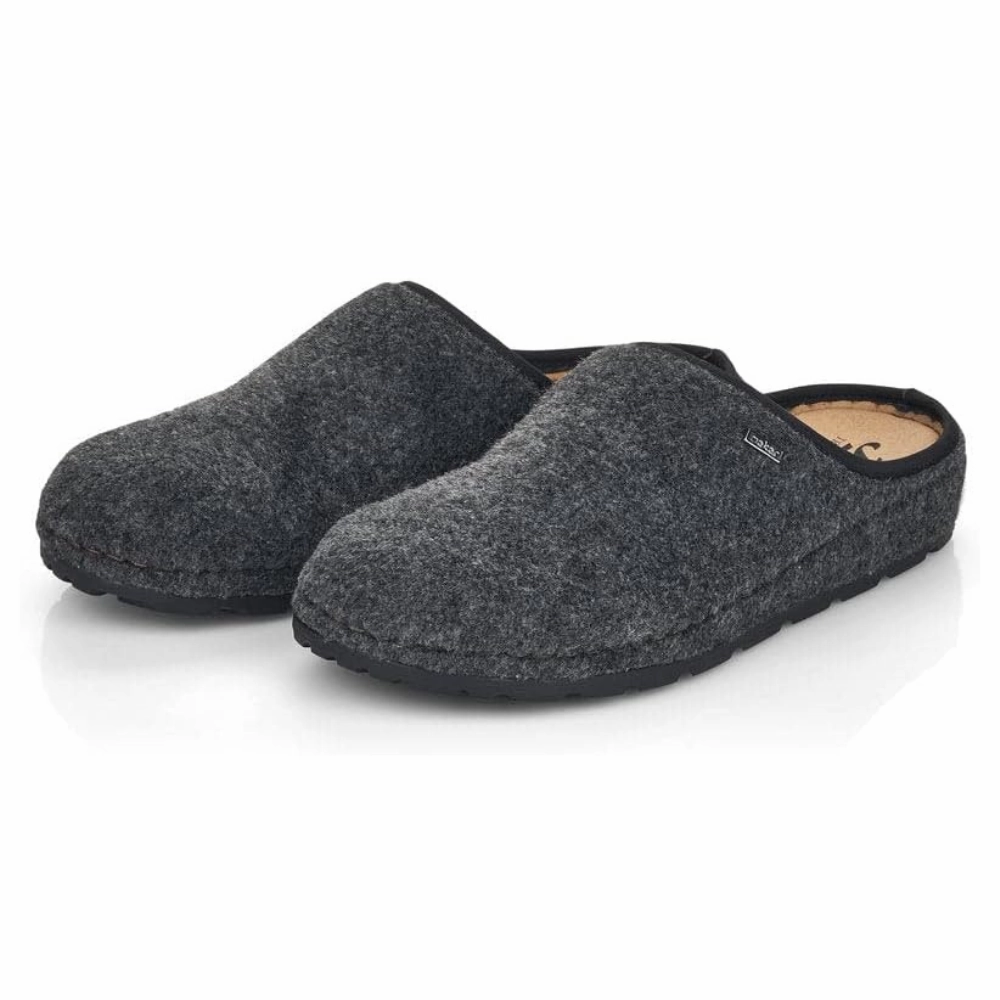 Low Heel LaceUp Rieker Christoph 98 Grey Wool Slipper (Men's)