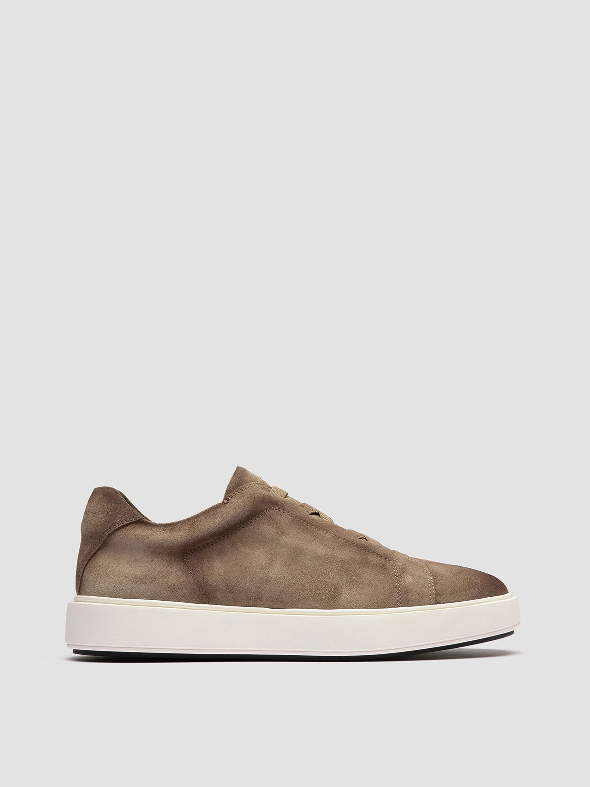 Maximum Support SLOUCH 001 - Taupe Suede Sneakers