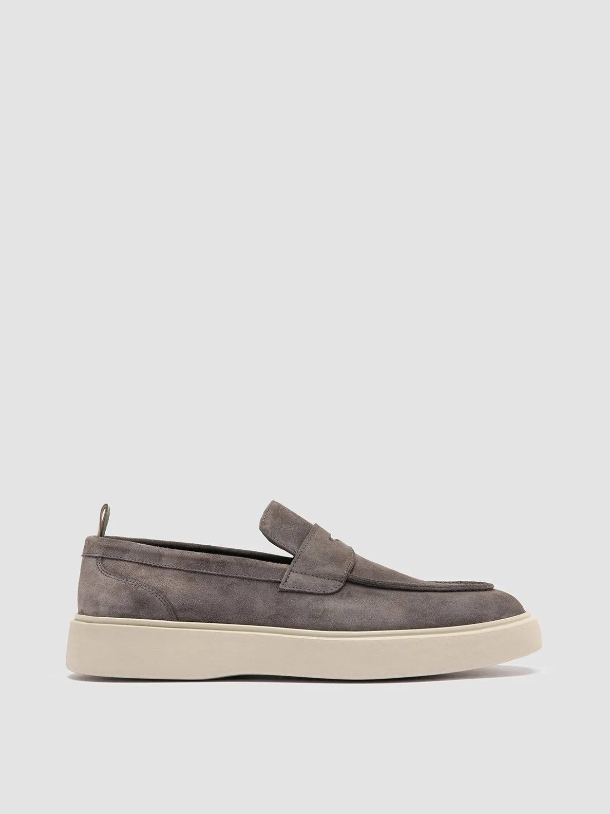 Cool Walk FRAME 001 - Grey Suede Penny Loafers