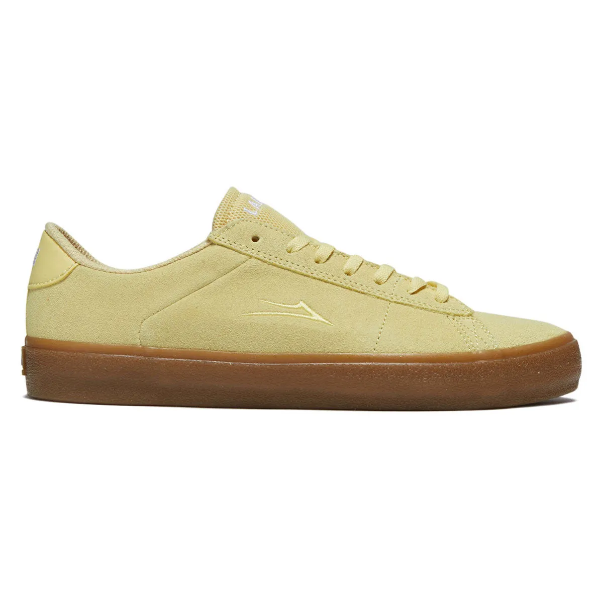 Lakai Newport Shoes - Light Yellow Suede Strong Step Gym Life