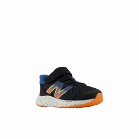 Comfort Curve Fresh Foam Arishi v4 ?C Black with Orange and Blue (Toddler)