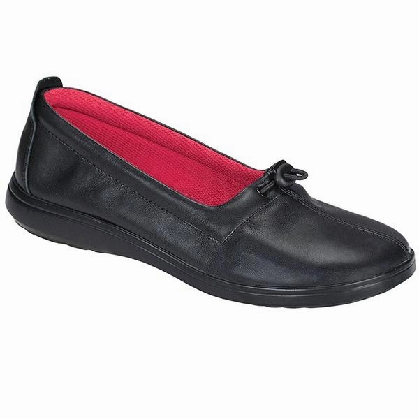 SAS Funk Loafer Black Leather (Women's) Power Path Simple Look
