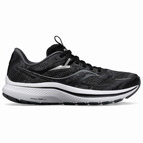 Saucony Omni 21 Black/White Running Shoe (Men's) Cafe Style Square Toe