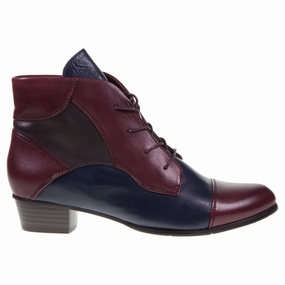 Airy Touch Regarde Le Ciel Stefany 123 Sangria Glove Leather Boot (Women's)