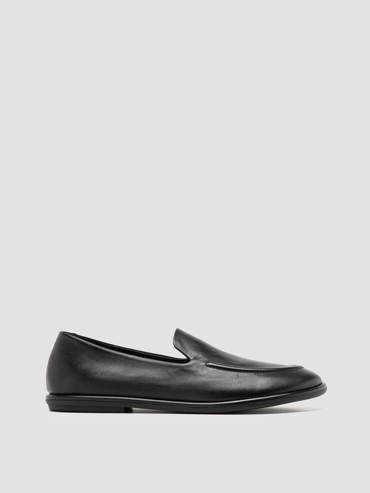 Heel Clear City Dawn MIENNE 101 - Black Leather Loafers