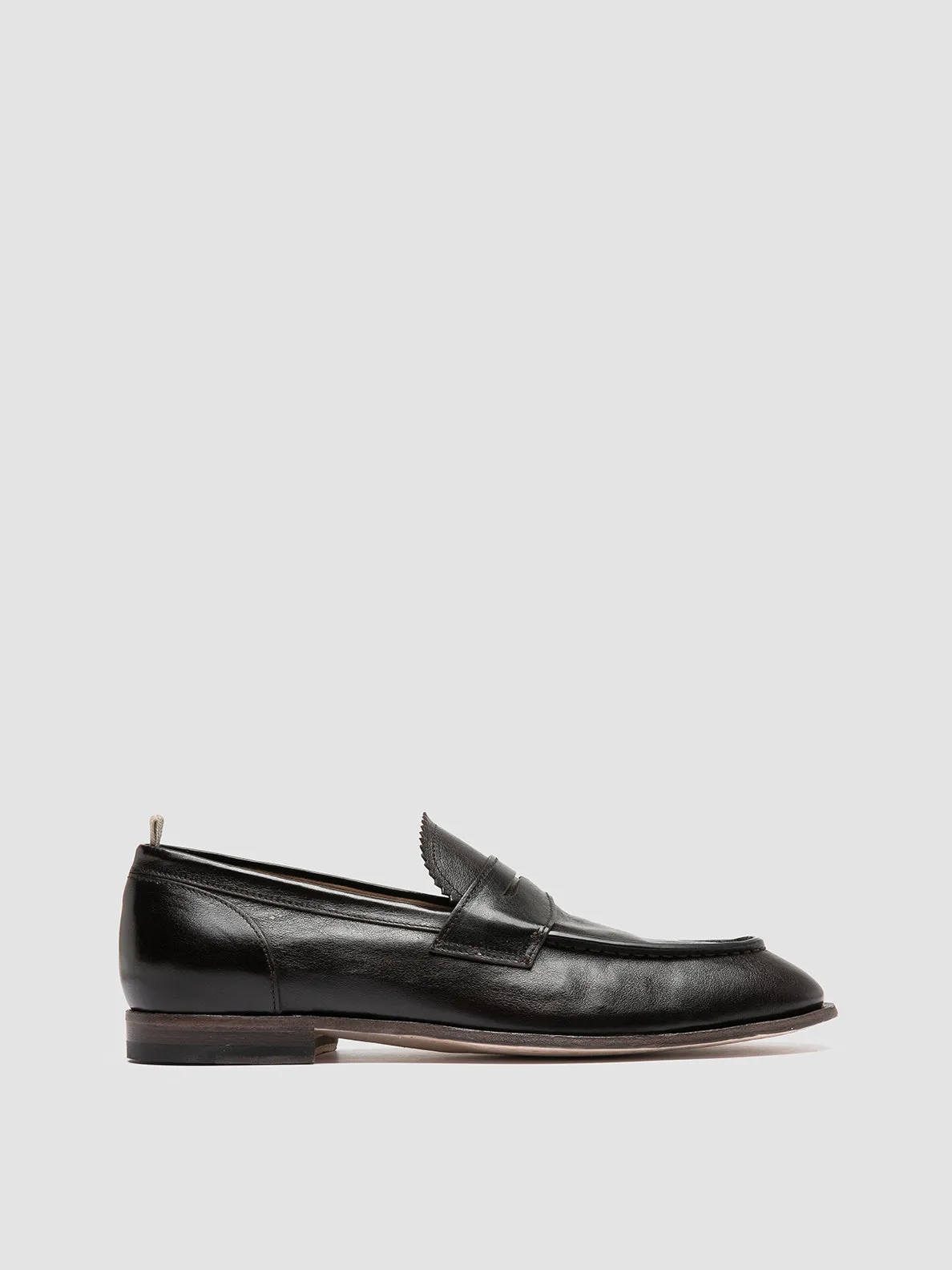 Reliable Cushioning SOLITUDE 001 - Brown Leather Penny Loafers