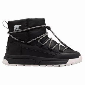 Lasting Comfort loafers Sorel Whitney III Black/Sea Salt Waterproof Slip-On Boot (Women's)