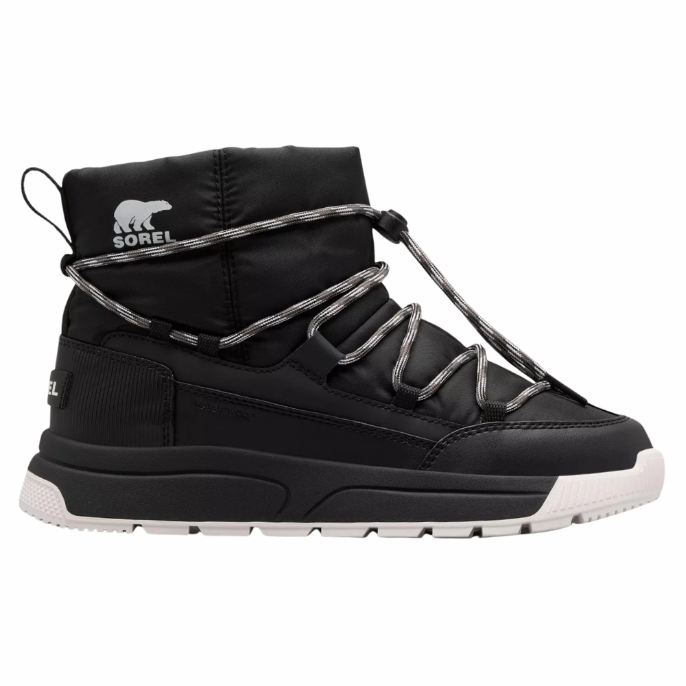 Lasting Comfort loafers Sorel Whitney III Black/Sea Salt Waterproof Slip-On Boot (Women's)